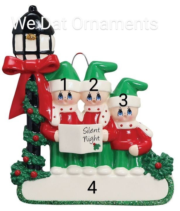 rm1407-3 Caroler Family-3 | We Dat Ornaments, etc